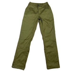 Woof Pants Men's XS Khaki Green Mesh Lined Commando Chino Elastic Stretch